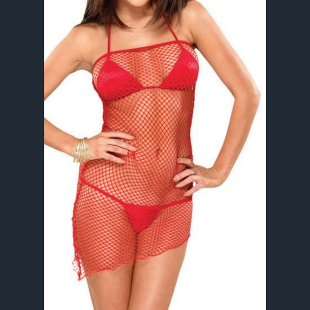 Bodyzone‎ fishnet tube dress